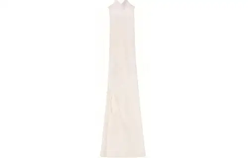 LOEWE Cut Out Knit Dress 'Optic White'
