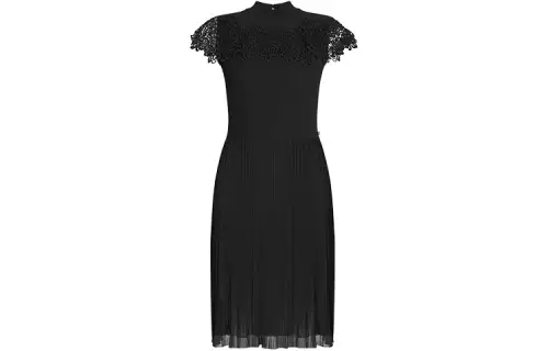 LOUIS VUITTON Short Sleeved Dress Women's Black