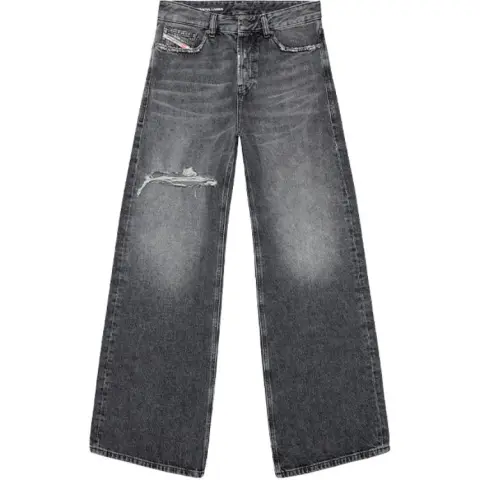 DIESEL 1996 D Sire Low Rise Wide Leg Jeans 'Black'