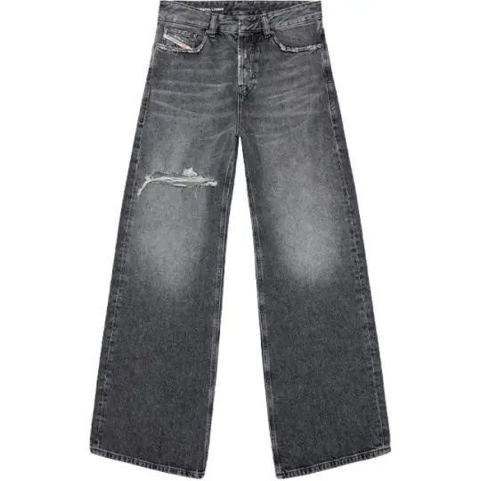 DIESEL 1996 D Sire Low Rise Wide Leg Jeans 'Black'