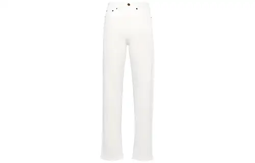 MIU MIU Jeans Women's White Moderate Straight Fit Pants