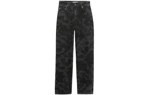 Balenciaga Jeans Women's Black Moderate Straight Fit Pants
