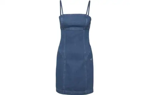 Adidas Originals Hot Girl Collection Slip Dresses Women's Blue Moderate Short