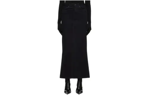 Balenciaga mid-rise denim skirt