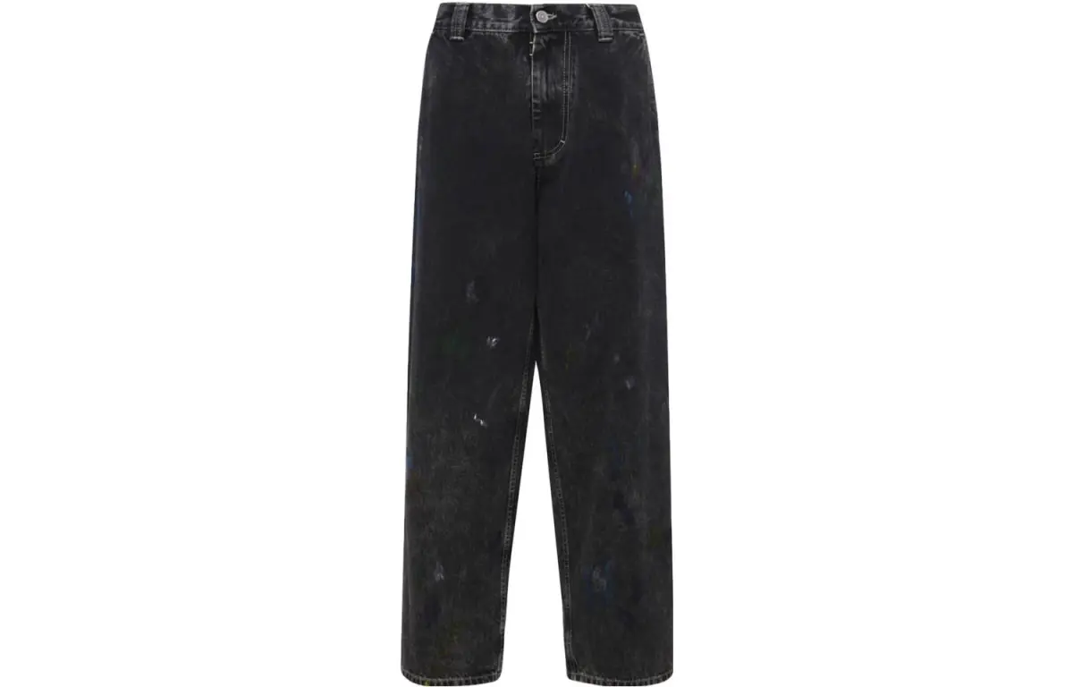 Maison Margiela Paint Effect Straight Leg Jeans