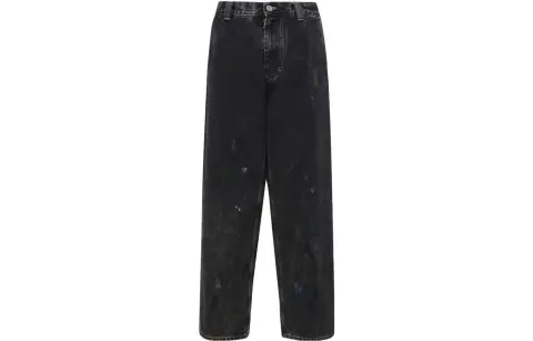 Maison Margiela Paint Effect Straight Leg Jeans