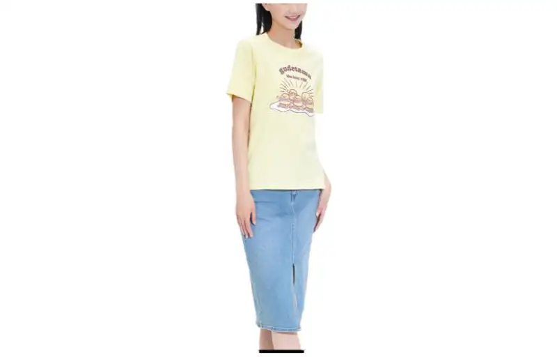 UNIQLO Denim Long Skirts Women's Lake Blue Moderate Mid Length Other