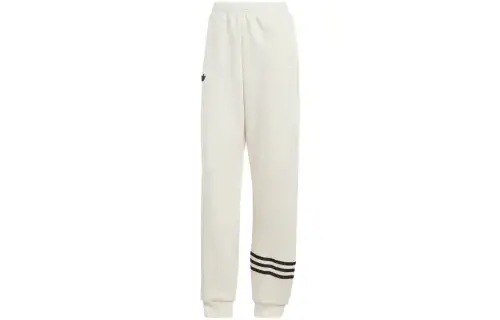 Adidas Originals ADICOLOR NEUCLASSICS Knitted Sweatpants Japan Version Women's Miracle White
