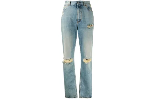 GUCCI Denim Trousers Women's Blue