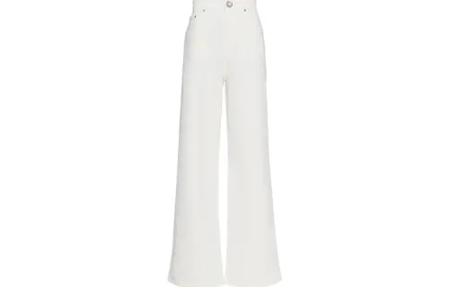 MIU MIU Jeans Women's White Moderate Straight Fit Pants