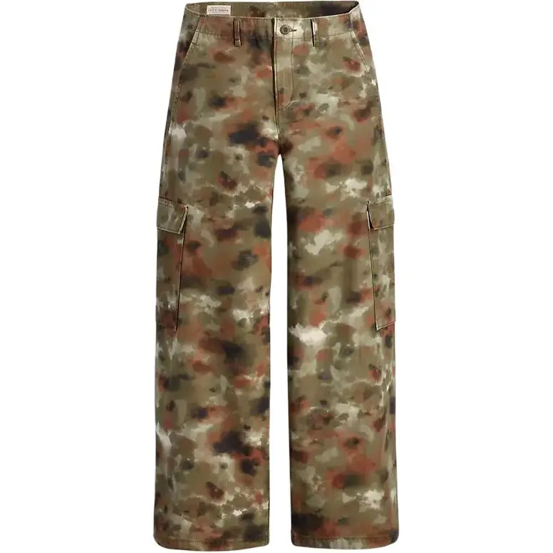Levi's Cargo Pants Women's Green Moderate Straight Fit Pants