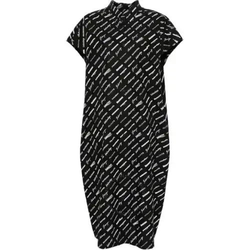 Balenciaga Logo print Shirt Dress