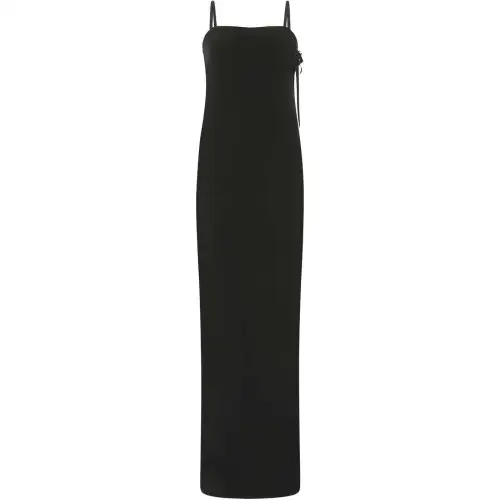 SAINT LAURENT Spaghetti Strap Midi Dress