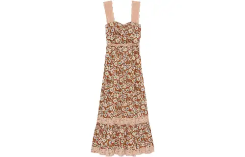 【Previous Season】floral-print tiered dress