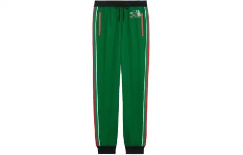 GUCCI X The North Face Cotton Jogging Pants Green