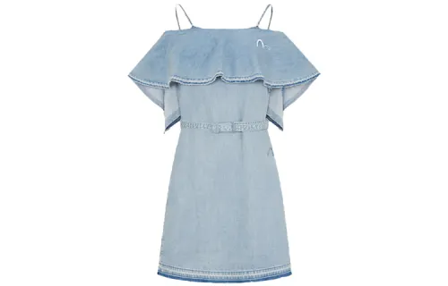 EVISU SS21 Dress Women's Denim Blue