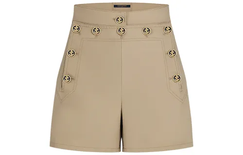 LOUIS VUITTON Casual Shorts Women's Khaki