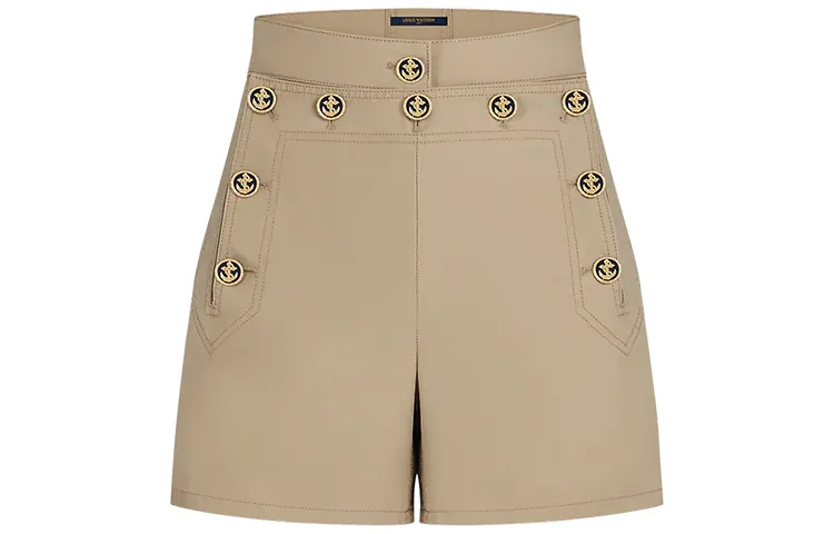LOUIS VUITTON Casual Shorts Women's Khaki