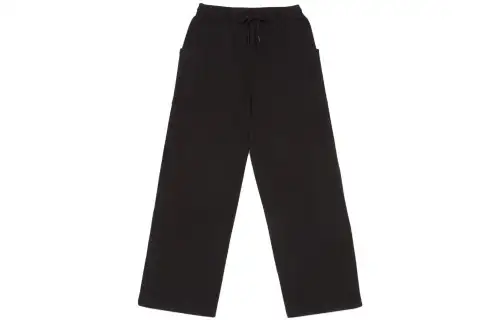 Vans Knitted Sweatpants Women's Black Moderate Straight Fit Pants