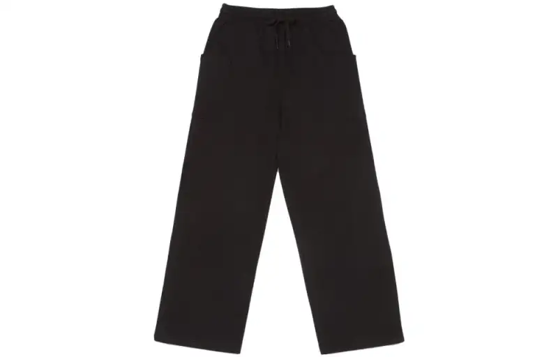 Vans Knitted Sweatpants Women's Black Moderate Straight Fit Pants