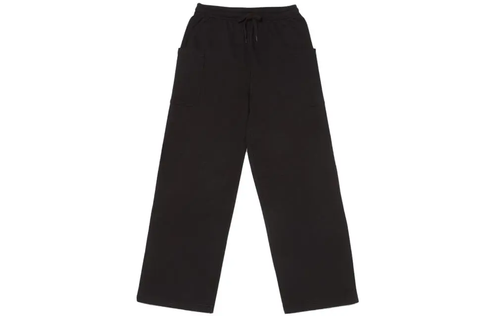 Vans Knitted Sweatpants Women's Black Moderate Straight Fit Pants