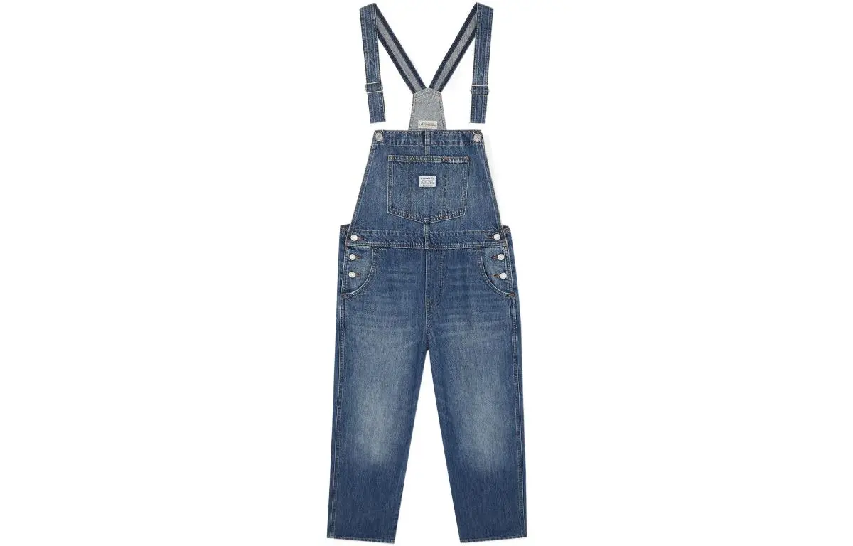 Levi's Overalls Women's Blue Moderate Wide Leg Pants