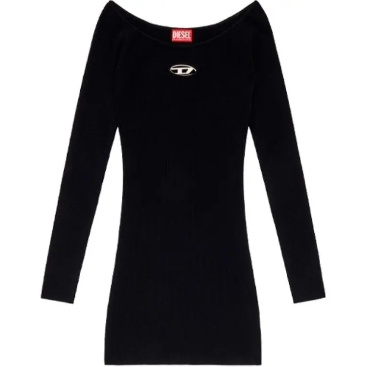 DIESEL M Vera Off The Shoulder Ribbed Knit Dress
