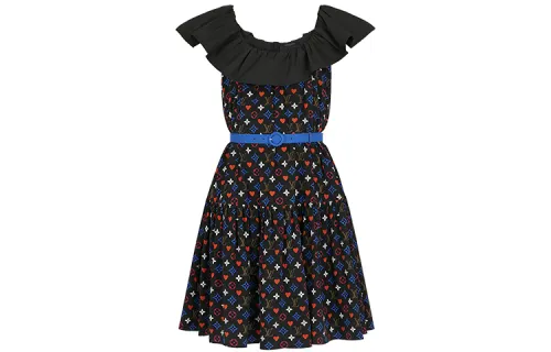 LOUIS VUITTON Sleeveless Dress Women's Black