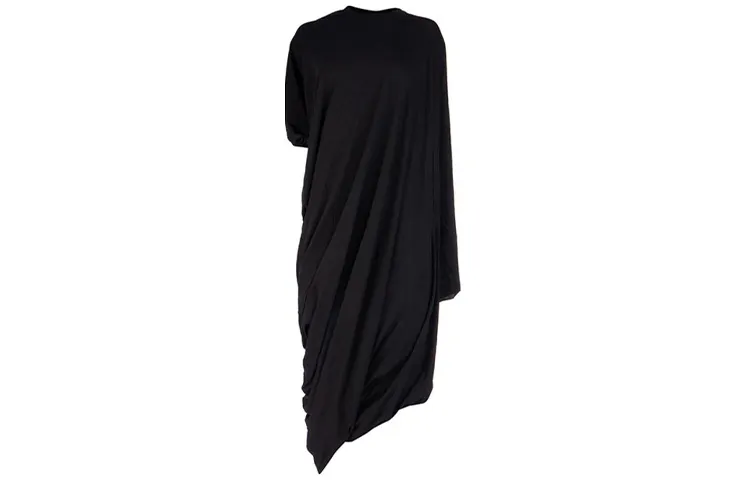 Vetements Long Sleeved Dresses Women's Black Crew Neck