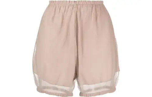 Gucci elasticated-hem tulle shorts