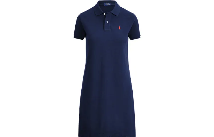 Polo Ralph Lauren Logo Embroidered Short Sleeved Polo Dress