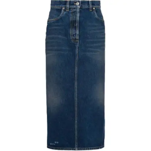 【Previous Season】denim midi skirt