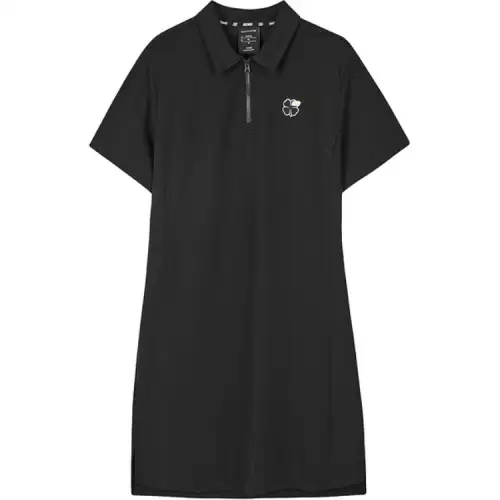 Skechers Colorful Short Sleeved Dress Women's Carbon Black