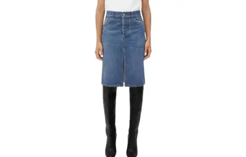 Bottega Veneta Denim Long Skirts Women's Blue Moderate Short Other