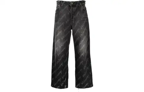 Balenciaga Allover SS22 Jeans Women's Black