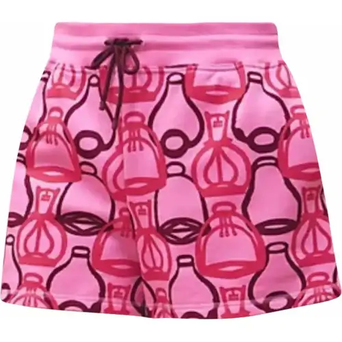 HERMES Casual Shorts Women's Rose Red Moderate