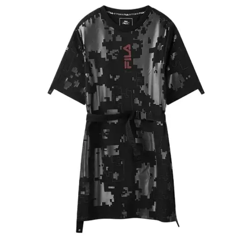 FILA x 3.1 Phillip Lim Short Sleeved Dress Women's Black