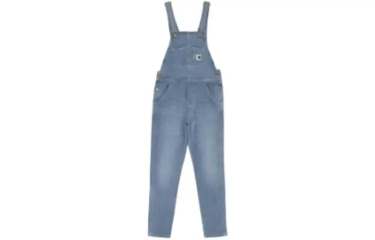 Carhartt WIP Overalls Women's Blue Moderate Straight Fit Pants