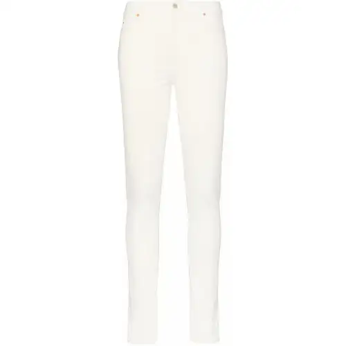 GUCCI Jeans Women's White Moderate Slim Fit Pants