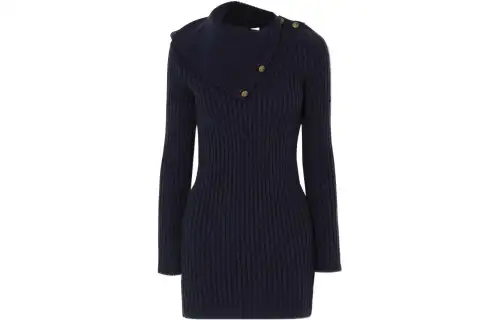 Saint Laurent fold-over collar jumper
