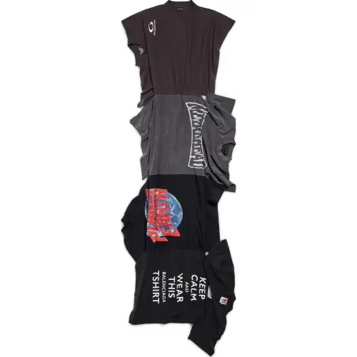 Balenciaga Seaonal Artwork Twisted Dress