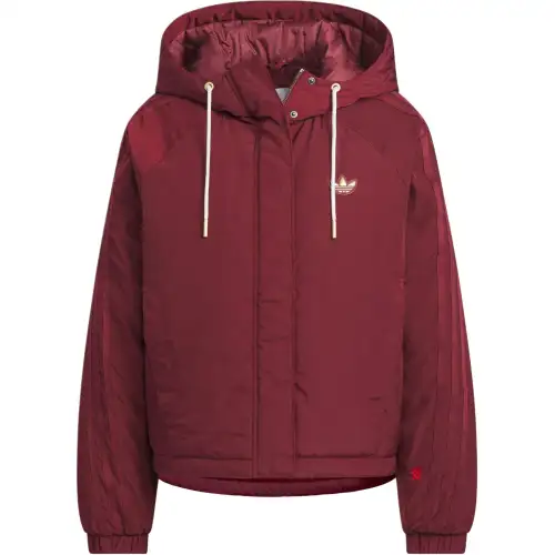 Adidas Originals AW24 Puffer Jacket Women's Dark Red