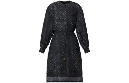 LOUIS VUITTON Monogram Cloud Shirt Dress