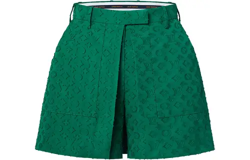 LOUIS VUITTON New Quarterly Products Of LV Casual Shorts Women's Green Moderate