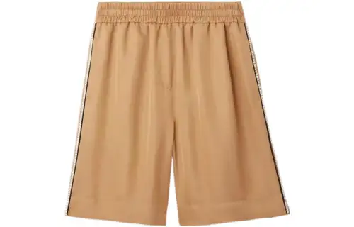 Burberry Casual Shorts Women's Camel Moderate