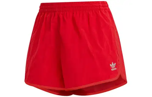 Adidas Originals 3 Stripes Casual Shorts Japan Version Women's Red