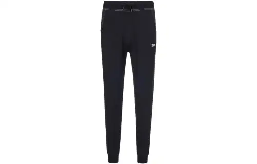 Reebok Knitted Sweatpants Women's Black Moderate Cuffed Pants