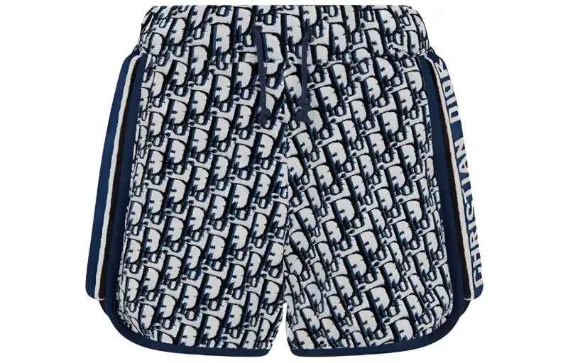 DIOR Quarterly New Products Casual Shorts Women's Marine Blue