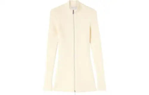 OFF WHITE Micro Boucle Mini Dress White