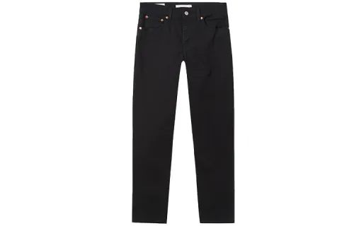Levis Jeans Women's Black Moderate Straight Fit Pants